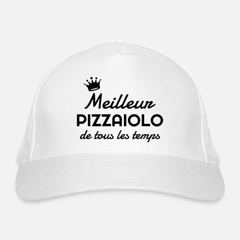 Pizza / pizzaiolo / Italien / Burger Bio-Baseballkappe