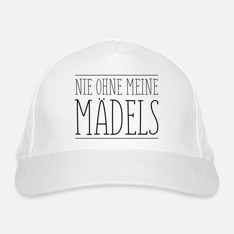 nie ohne meine maedels Bio-Baseballkappe