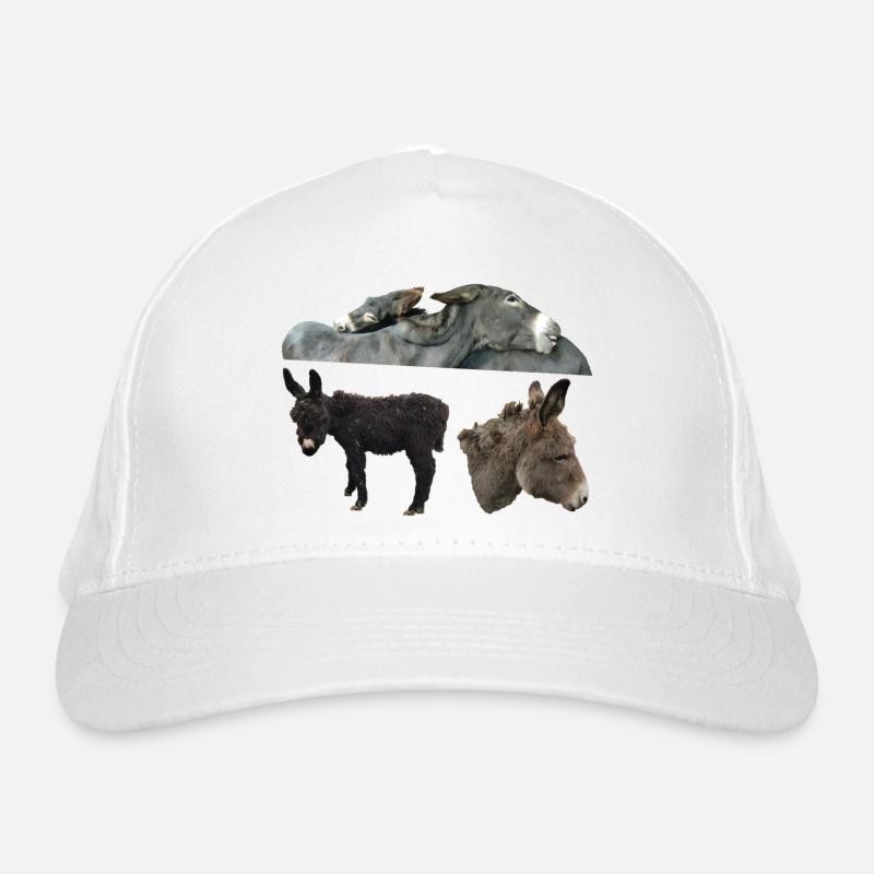 Esel Bio-Baseballkappe