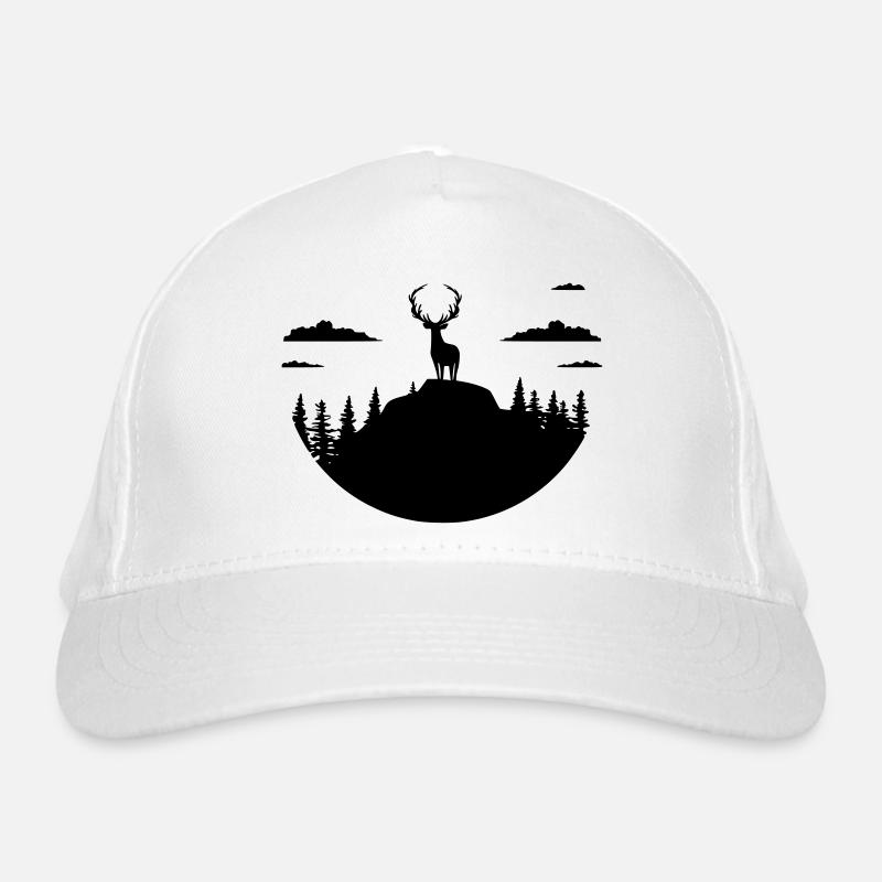 Mountain deer Organic Baseball Cap