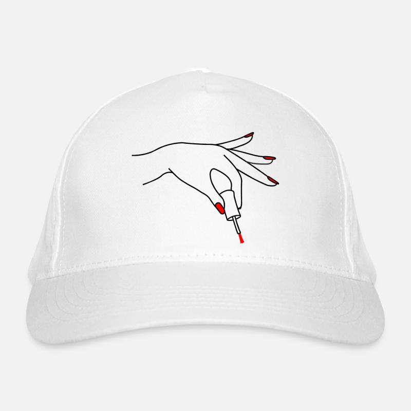 Nagellack-Pediküre-Logo 3 Bio-Baseballkappe