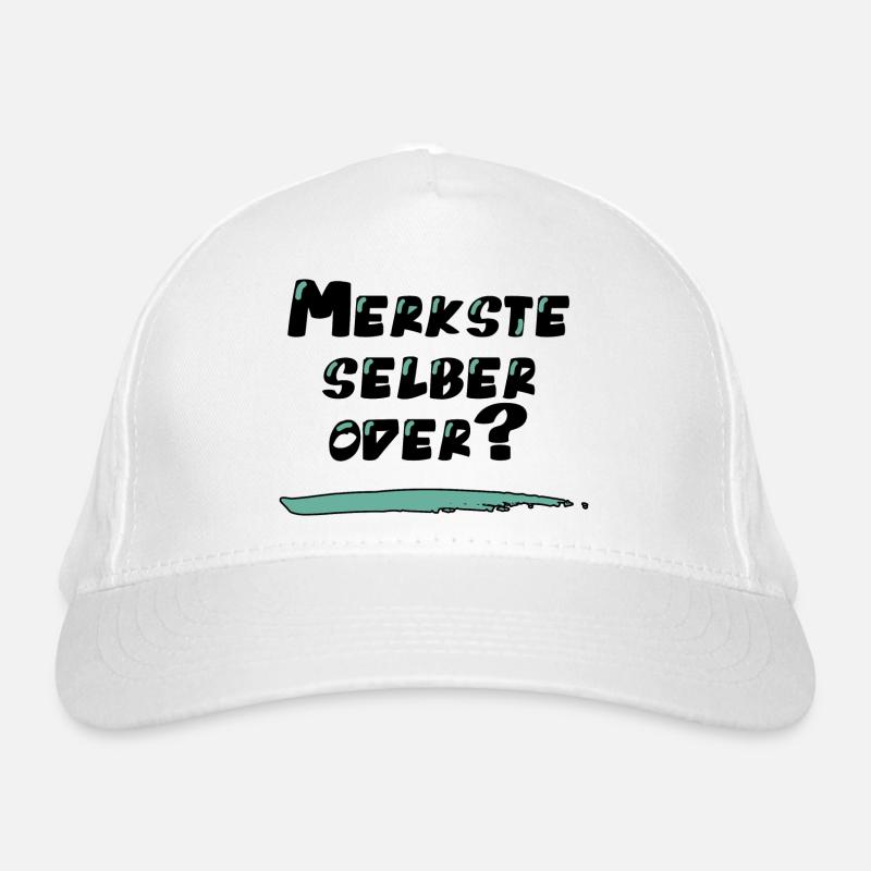 Lustiger Spruch: Merkste selber oder? Bio-Baseballkappe