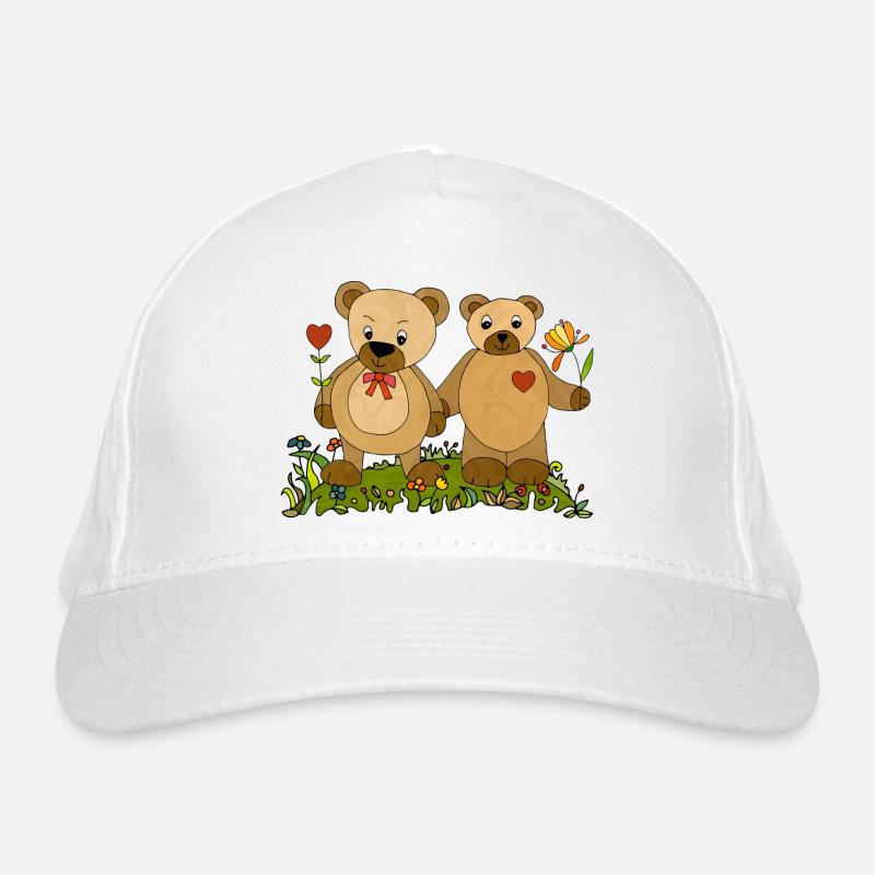 Teddybär Bio-Baseballkappe