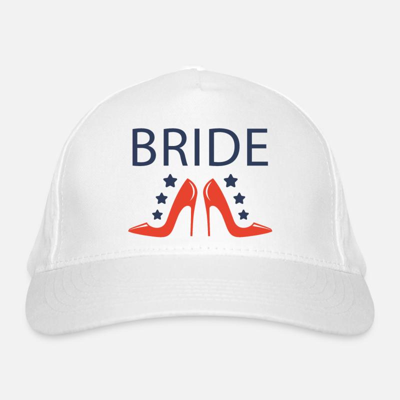 Die Braut. Heirat. JUNGGESELLINNENABSCHIED. Geschenkidee. Bio-Baseballkappe