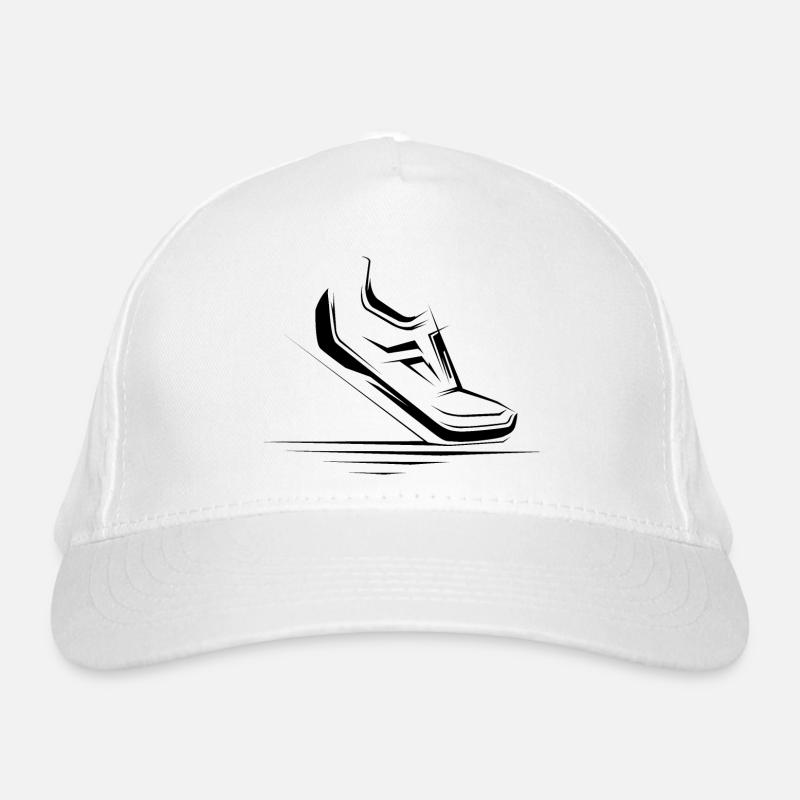 Run Runner Icon Chaussures Illustration Icon Running Casquette classique bio