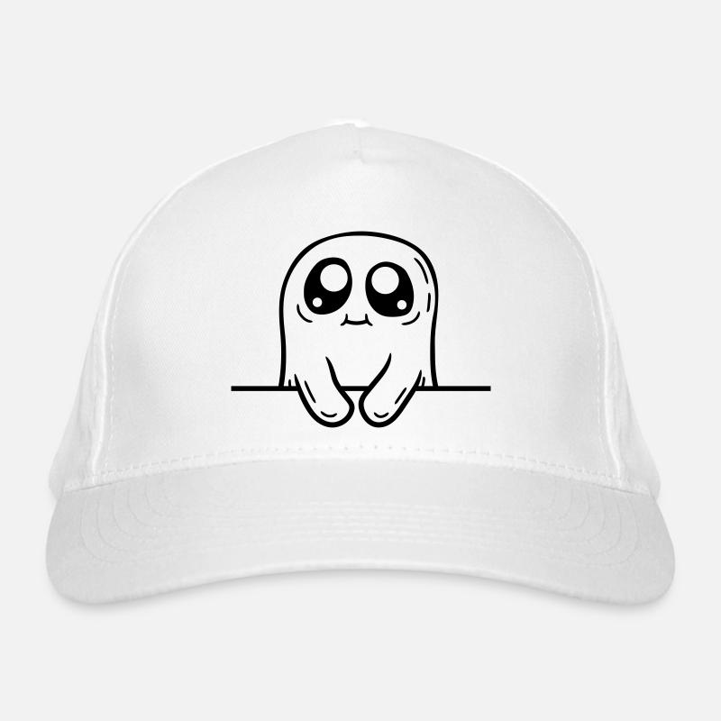 Cartoon Geist hinter Mauer Bio-Baseballkappe