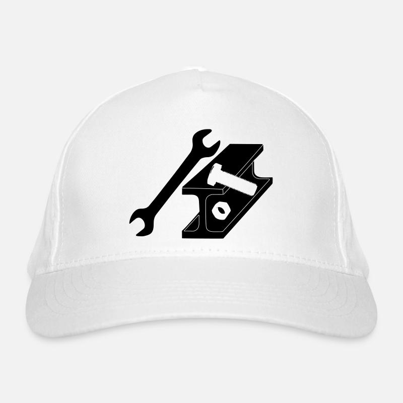 Stahlträger mit Schraube und Mutter Bio-Baseballkappe