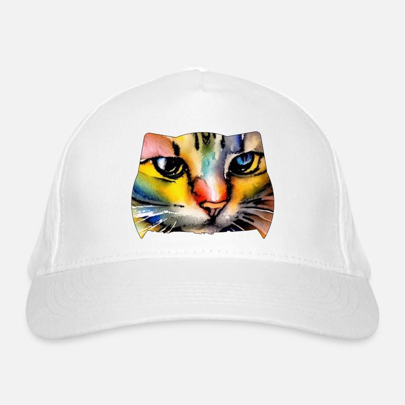 Katzengesicht 7 Bio-Baseballkappe