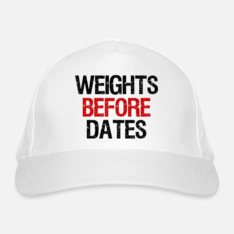 Weights Before Dates (black/red) Bio-Baseballkappe