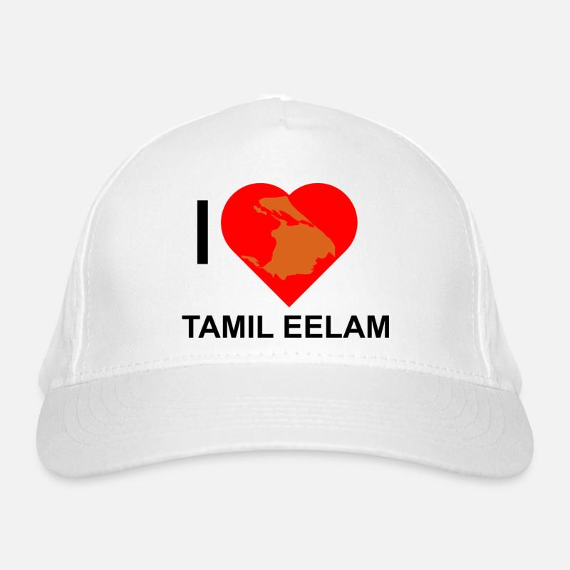 Tamil Eelam - Bio-Baseballkappe - Weiß