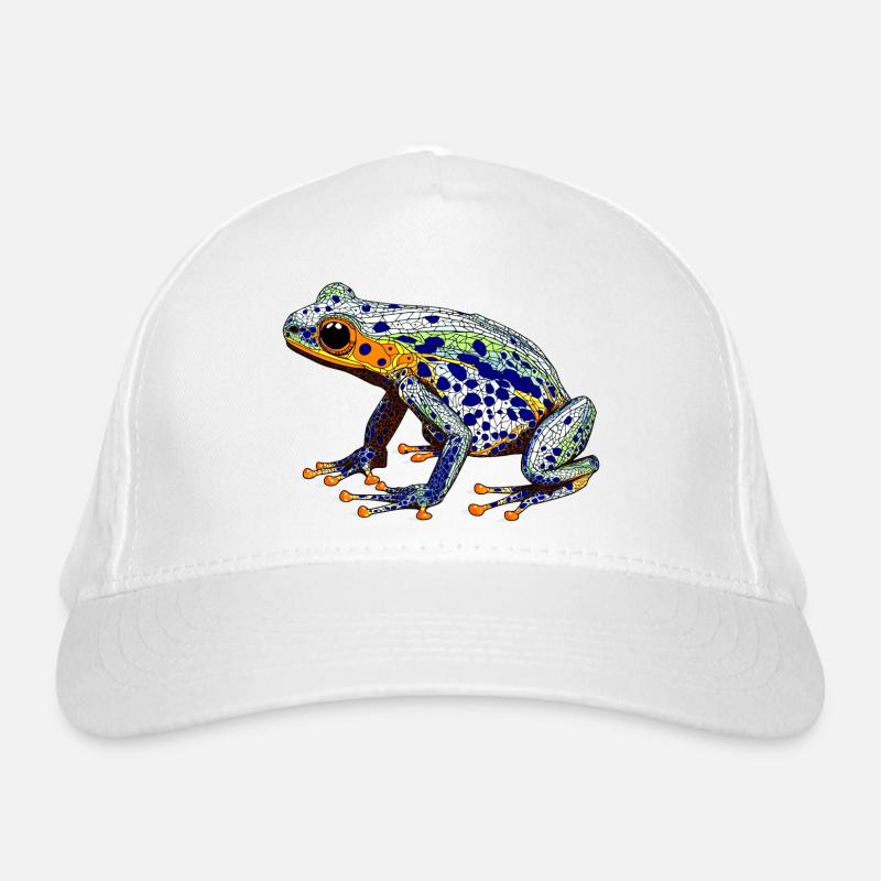 Grenouille empoisonnée avec une belle couleur d’avertissement comme un amphibien Casquette classique bio