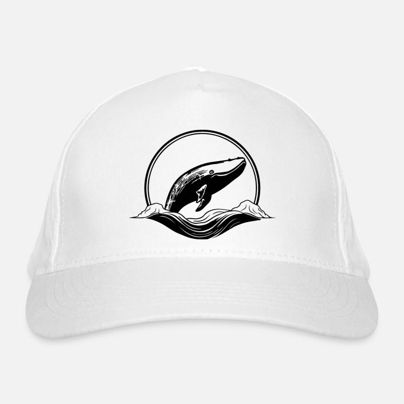 Whale Sea Fish Organic Baseball Cap