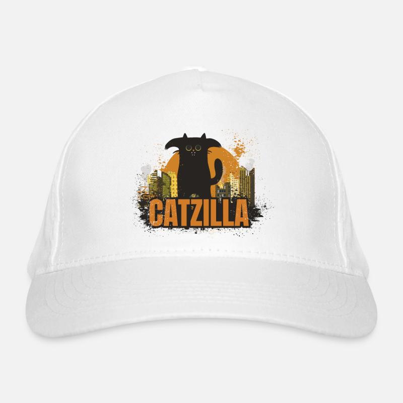 Catzilla. Cat monster Organic Baseball Cap