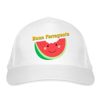 Buon Ferragosto, holidays in Italy, Holiday Italy - Organic Baseball Cap - white - Front