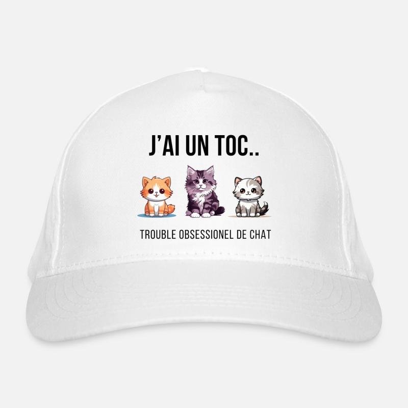 CAT 🐱💘 OBSESSION Organic Baseball Cap