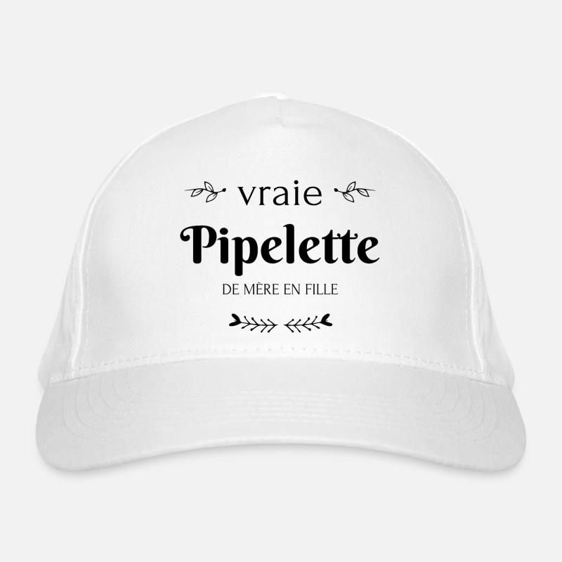 Vraie pipelette de mère en fille Casquette classique bio