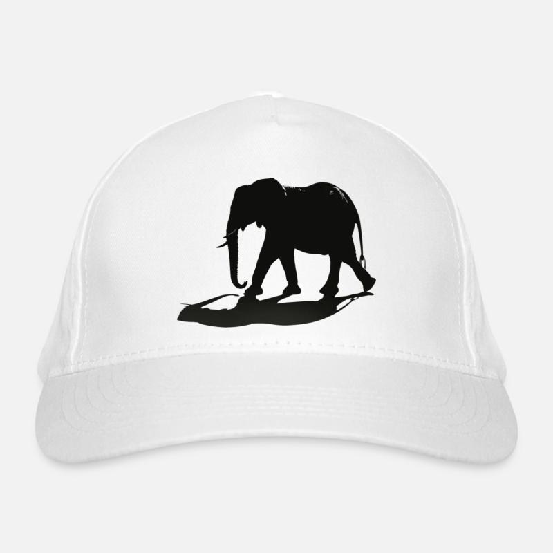 Elephant Silhouette Casquette classique bio
