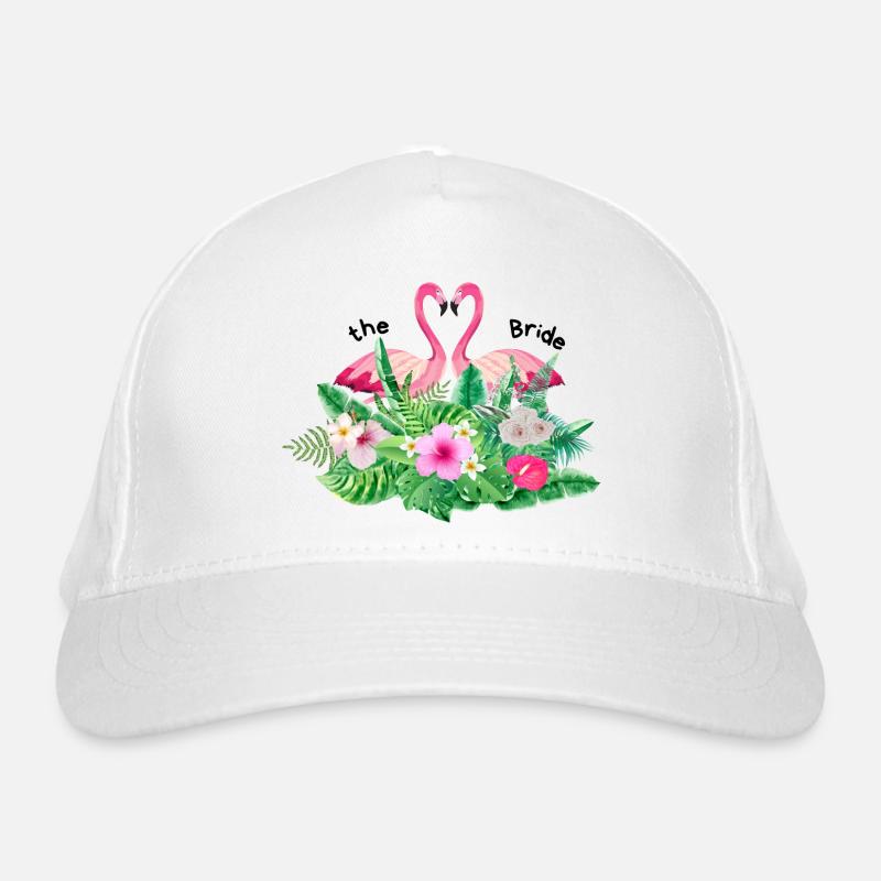 Der Flanschflamingo tropisch Bio-Baseballkappe