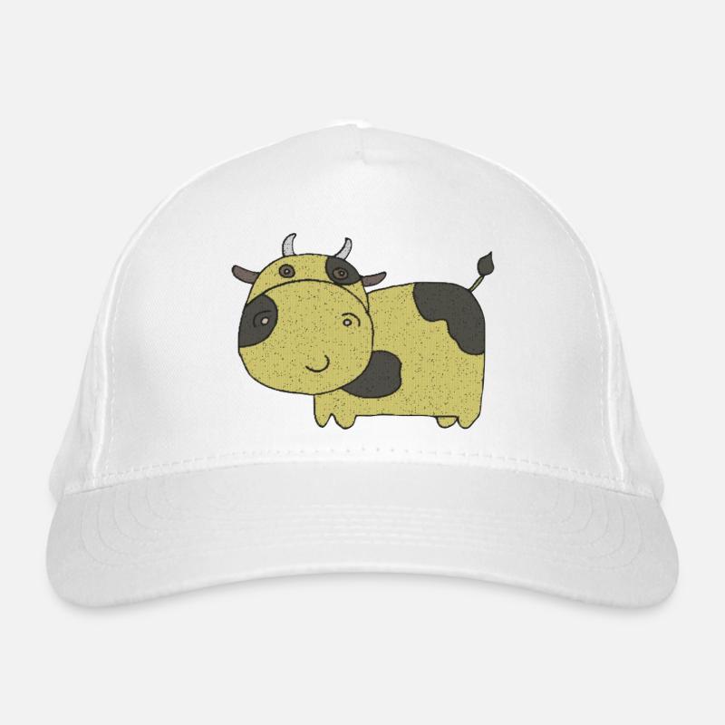 Cow Fabric Fabric Organic Baseball Cap
