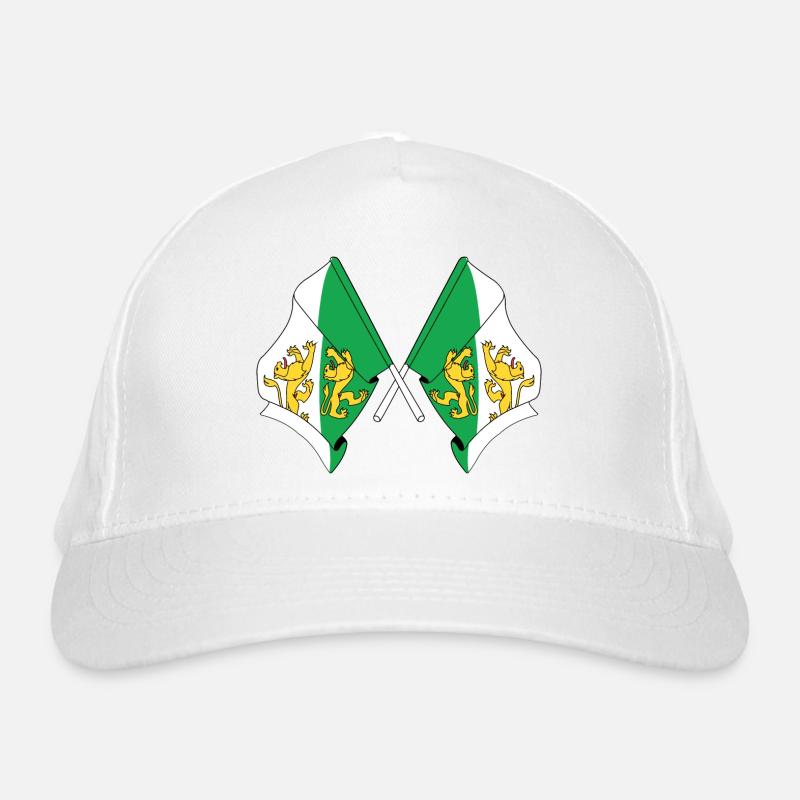 Deux drapeaux de la Thurgovie, de la Suisse Casquette classique bio