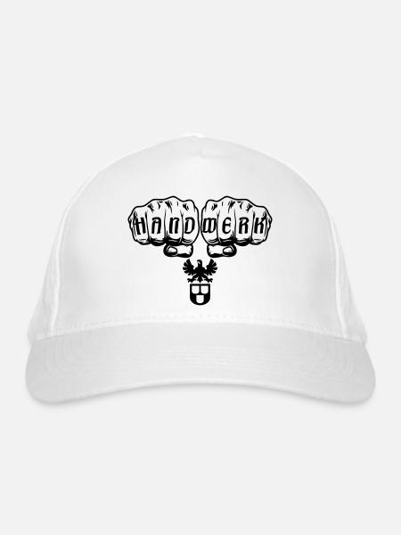 Maler Zunft Faust - Bio-Baseballkappe - Weiß
