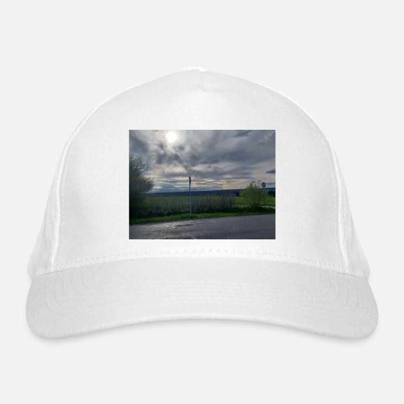 Abendstimmung südlicher Schwarzwald - Bio-Baseballkappe - Weiß