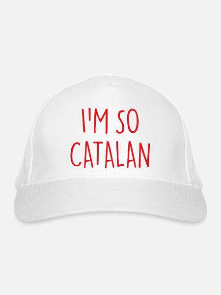 I'M SO CATALAN Katalanisch Katalonien - Bio-Baseballkappe - Weiß