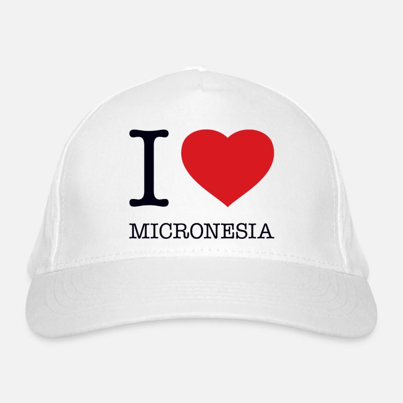 I LOVE MICRONESIA Bio-Baseballkappe