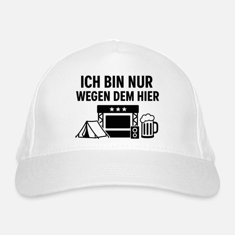 I'm just here Organic Baseball Cap