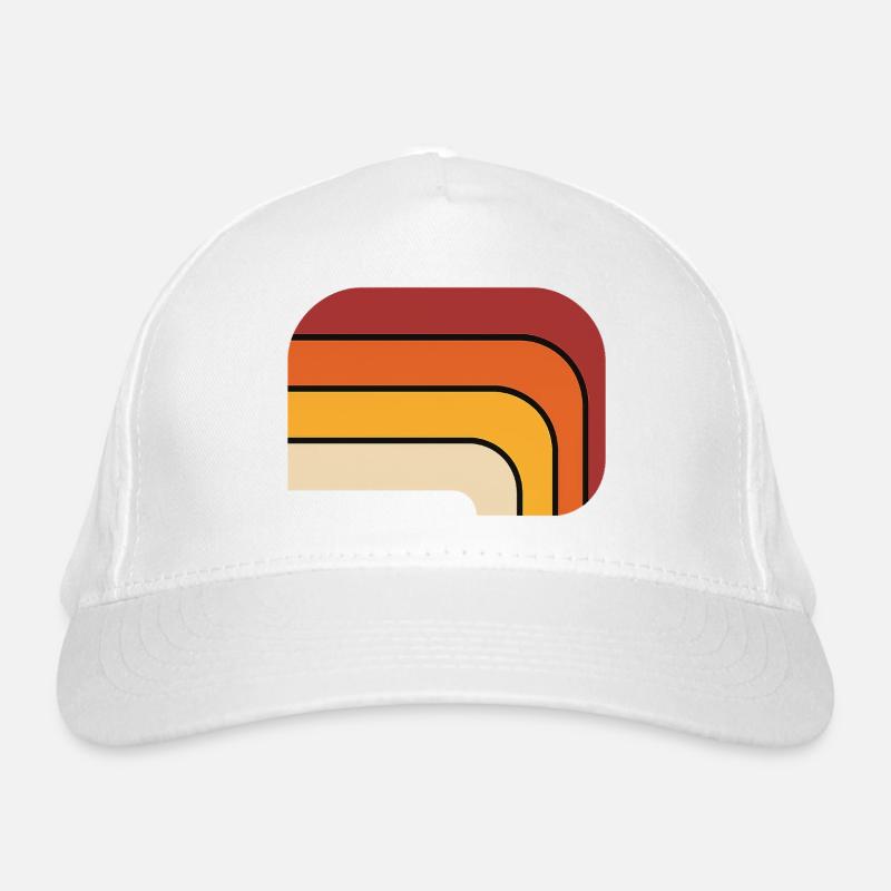 Retro gradient design Organic Baseball Cap