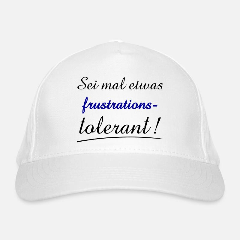 Expression of Frustration with Bold Typography Organic Baseball Cap