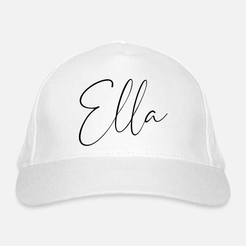 Ella / Handwriting Personalized Design Organic Baseball Cap