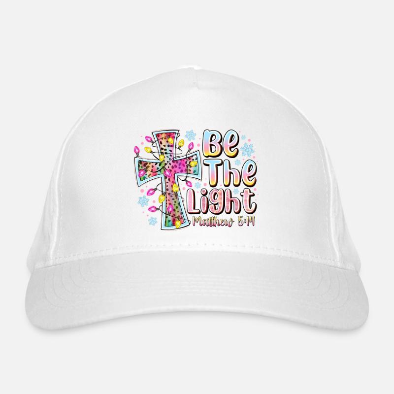 Be The Light Cross Prism Organic Baseball Cap