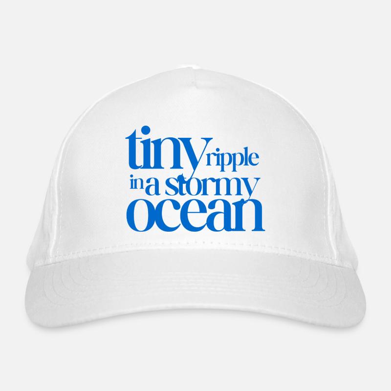 Une minuscule ondulation dans un océan orageux Casquette classique bio