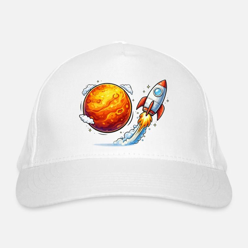 Rocket Planet Space Travel Organic Baseball Cap