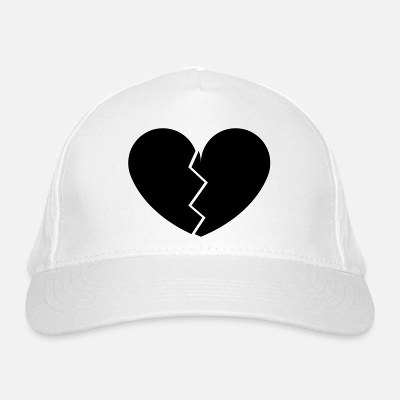 Gebrochenes Herz Bio-Baseballkappe