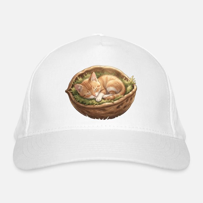 Chaton nid endormi Casquette classique bio