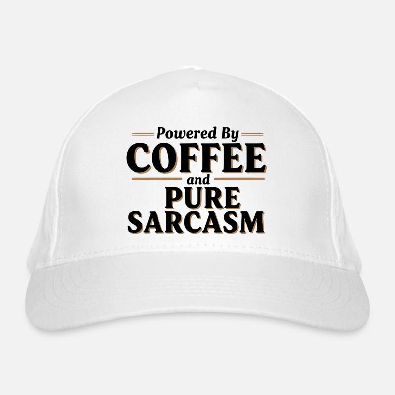 Propulsé par le café et le sarcasme pur Casquette classique bio