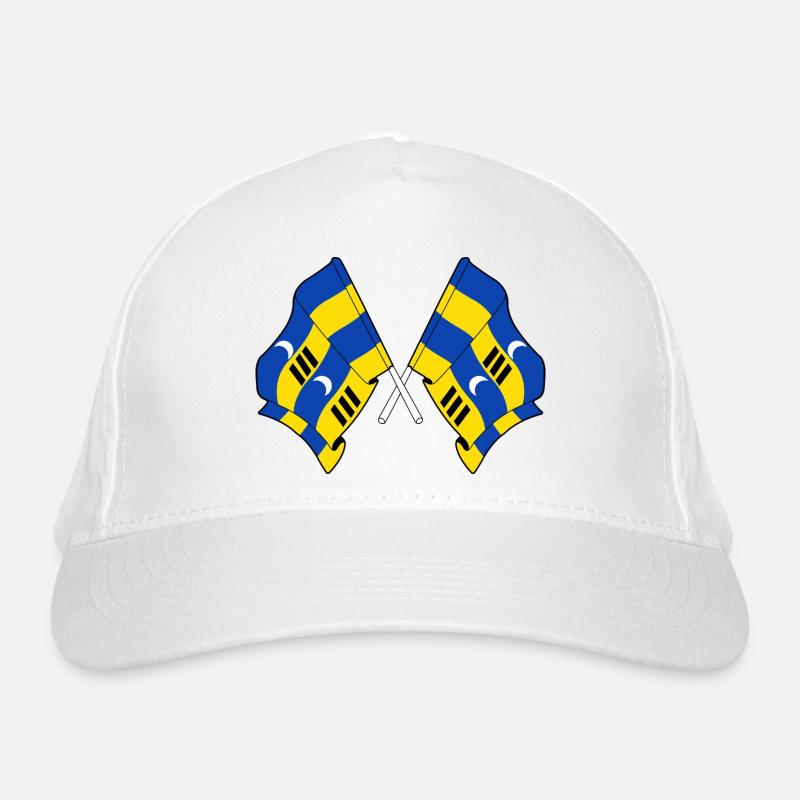Crossed Ameland Flags – Island Pride Organic Baseball Cap