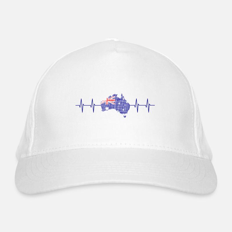Australia, Down Under, Australien, Heartbeat Bio-Baseballkappe