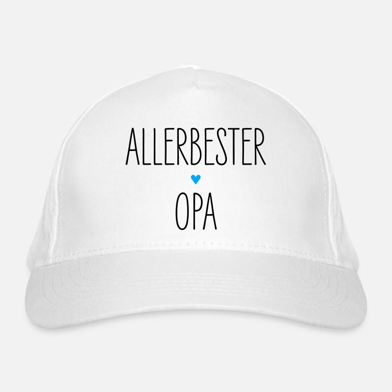 Allerbester Opa, Bester Großvater Herz, Geburtstag Bio-Baseballkappe