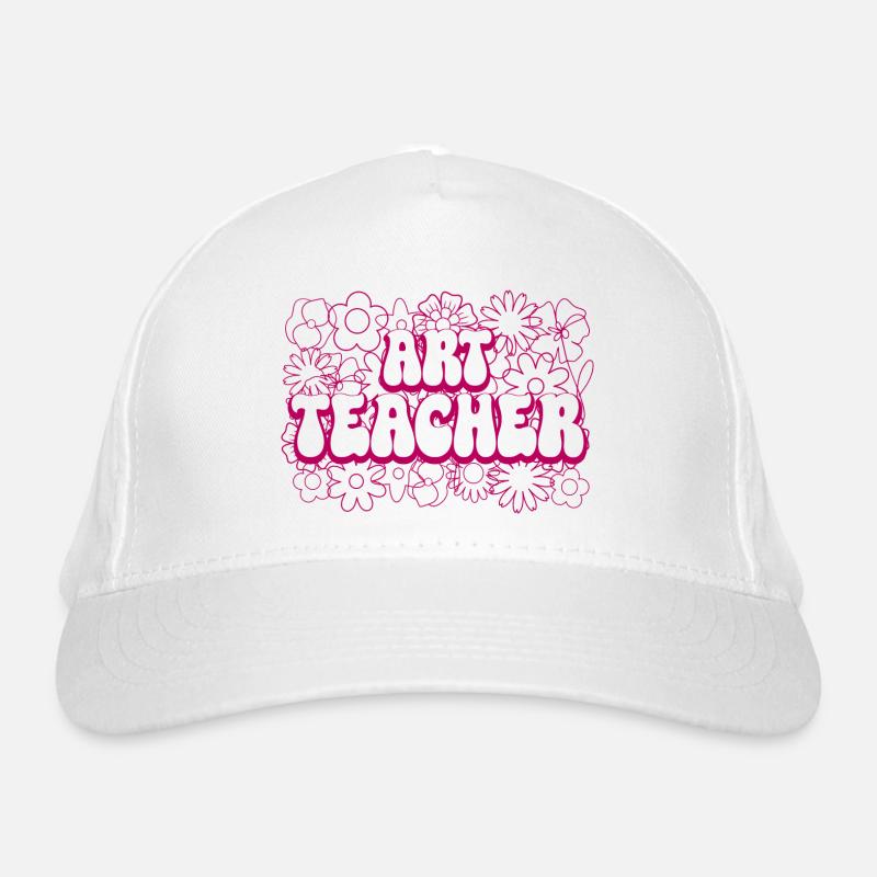 Mandala-Blumen-Lehrerin Kunstlehrerin Bio-Baseballkappe
