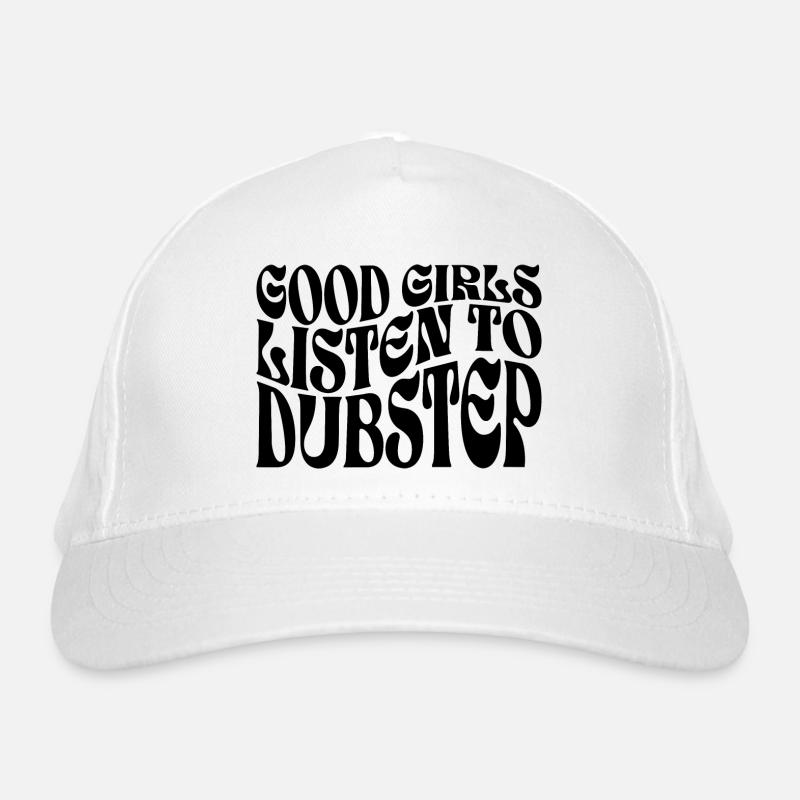 Mädchen hören Dubstep-Musik Bio-Baseballkappe