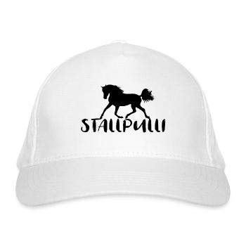 Stallpulli Pferd Reiten Reitstall Reiterhof Stall - Bio-Baseballkappe - Weiß - Vorne