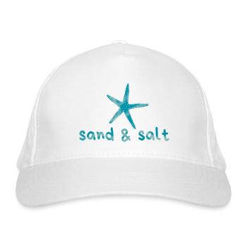SAND & SALT - Bio-Baseballkappe - Weiß - Vorne