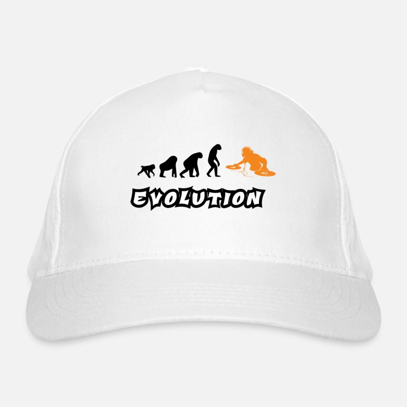 Evolution T Shirt mit Dj Bio-Baseballkappe