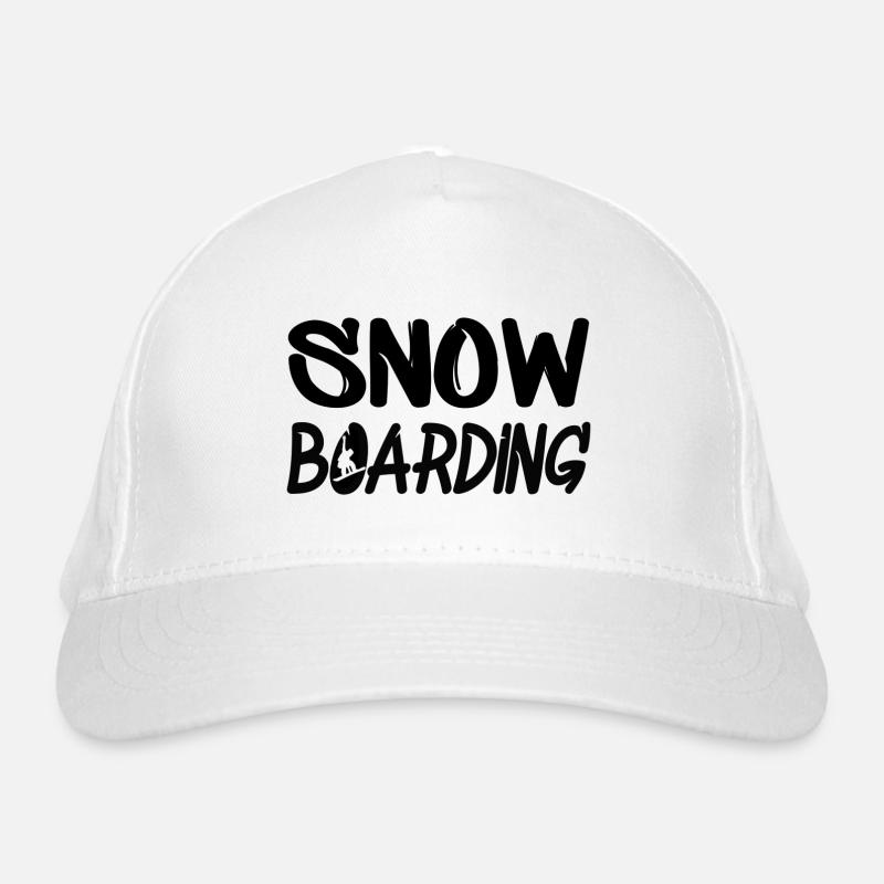 snowboarding boarder boarding Bio-Baseballkappe