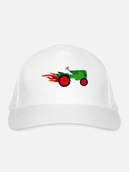 Trecker - Bio-Baseballkappe - Weiß