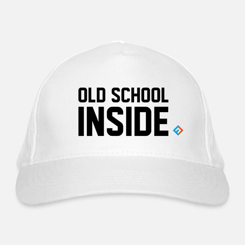 Old School Inside Schwarz Bio-Baseballkappe