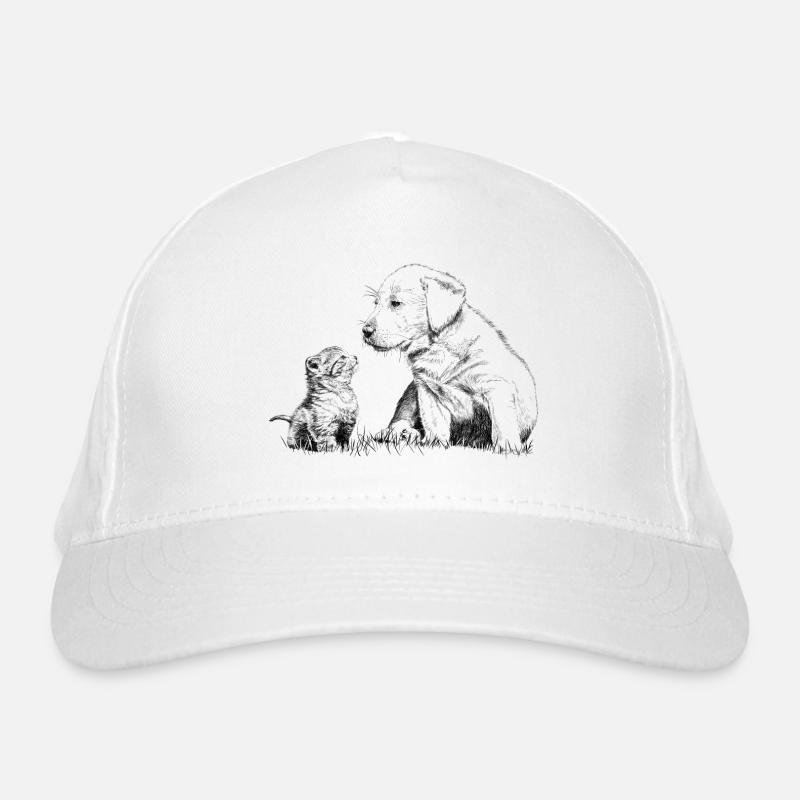 Puppy and kitten Casquette classique bio
